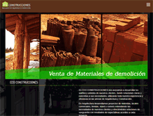 Tablet Screenshot of ecoconstrucciones.cl